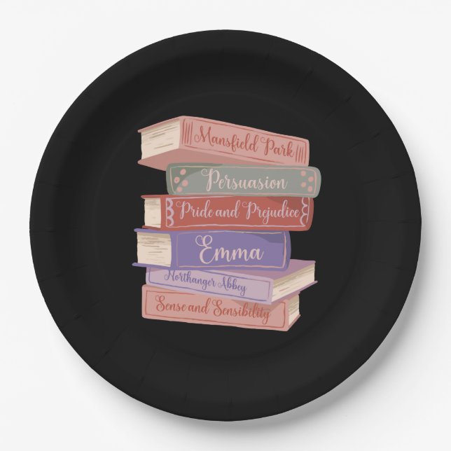 Prato De Papel Os Romances de Jane Austen V (Frente)