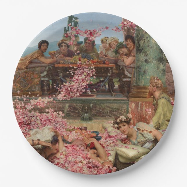 Prato De Papel Os Rosas de Heliogabalus (antigo luxo romano) (Frente)