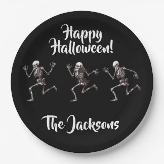 Prato De Papel Ossos dançantes