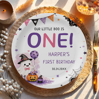 Prato De Papel Our Little Boo Halloween Birthday