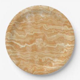Prato De Papel Ouro Tan Egípcio Marmoreado