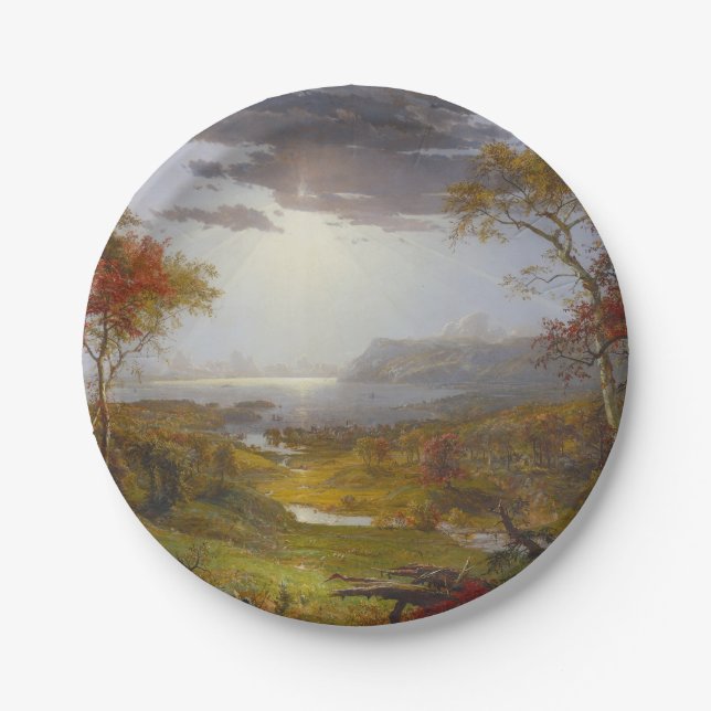Prato De Papel Outono do Rio Hudson (Estado de Nova Iorque) (Frente)