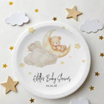 Over The Moon Teddy Bear Baby Shower