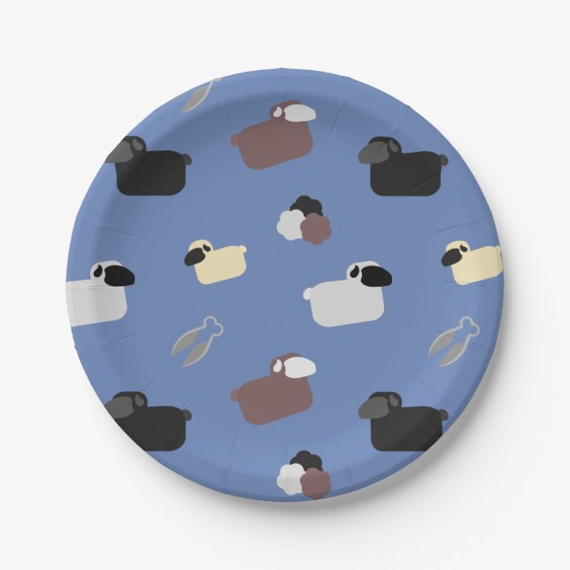 Prato De Papel Ovinos e Ovinos (Frente)