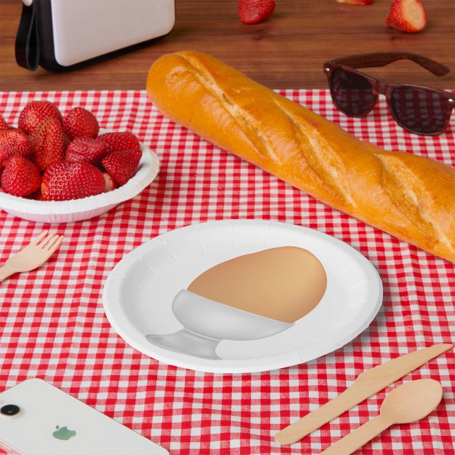 Prato De Papel Ovo Em Placas De Papel De Comida De Taça (Criador carregado)