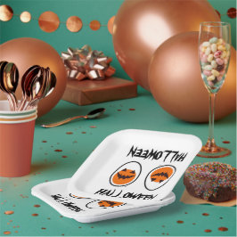 Prato De Papel Ovos de Dia das Bruxas