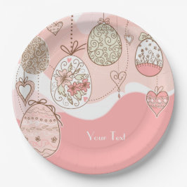 Prato De Papel Ovos de Páscoa de Elegância Doce