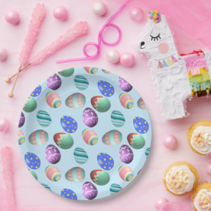 Prato De Papel Ovos De Páscoa, Ovos De Coloração, Primavera, F