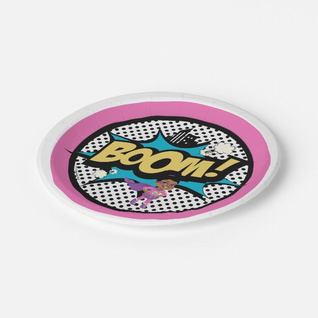 Prato De Papel P.J. Supergirl de Tuttles, Placas de Papel de 7" - (Inclinado)