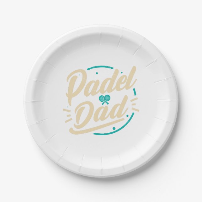 Prato De Papel Padel Dad Platform Tennis Paddleball Padel  (Frente)