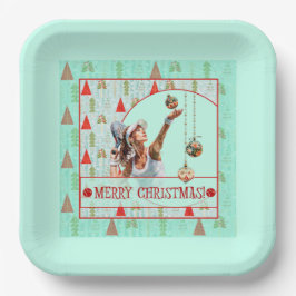 Prato De Papel Padel Paper Plate – Padel Retro Christmas