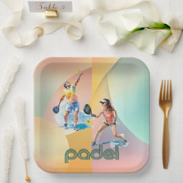 Prato De Papel Padel Paper Plate – The Vibrant Padel Style
