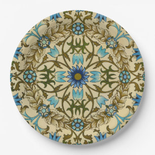 Prato De Papel Padrão Antigo William Morris 1873 de Videira e Flo