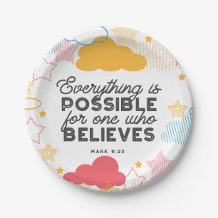 Prato De Papel Padrão de Arte do Céu Estrelado Retroativo com Ver