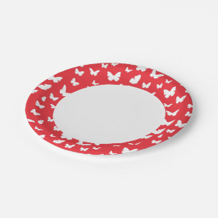 Prato De Papel Padrão de borboleta 2