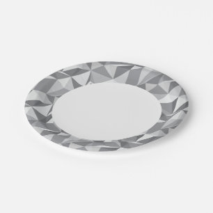 Prato De Papel Padrão de diamante - Polígono Abstrato