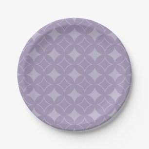 Prato De Papel padrão de entrega lavanda