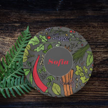 Padrão de especiarias nome personalizado chapas de