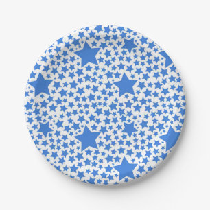 Prato De Papel Padrão de estrelas