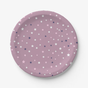 Prato De Papel Padrão de estrelas
