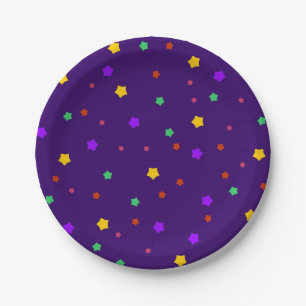 Prato De Papel Padrão de estrelas