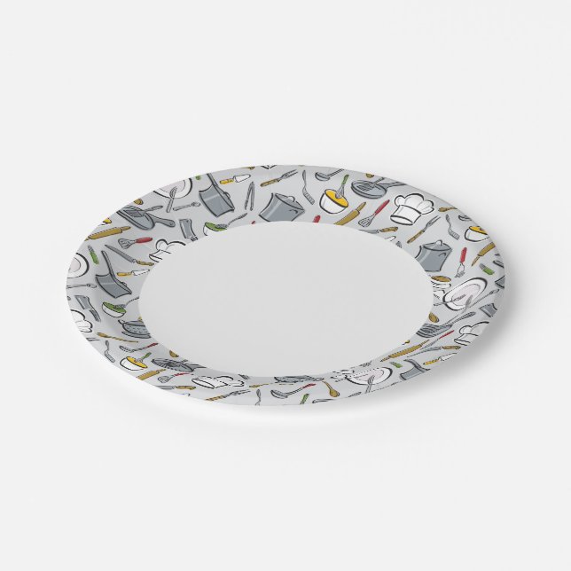 Prato De Papel Padrão de ferramentas de cozinha (Inclinado)