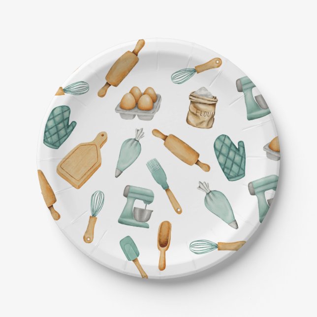 Prato De Papel Padrão de ferramentas para panificação de panifica (Frente)