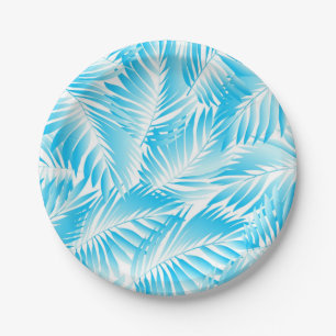 Prato De Papel Padrão de folhas