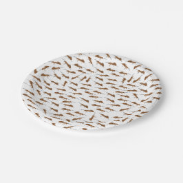 Prato De Papel Padrão de formigas bonitas