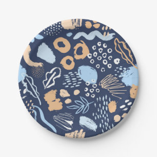 Prato De Papel Padrão de impressão animal