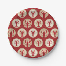 Padrão de Lagosta Vermelha - Frutos do Mar Náutico