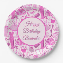 Padrão de Moda Rosa e Rosa Quente de Barbiecore