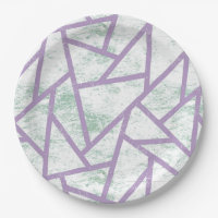Padrão de mosaico verde-lavanda e claro