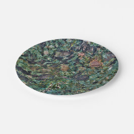 Prato De Papel Padrão de Pedra Natural