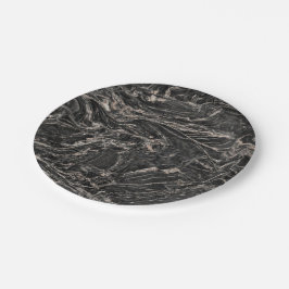 Prato De Papel Padrão de Pedra Natural