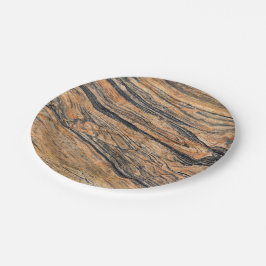 Prato De Papel Padrão de Pedra Natural