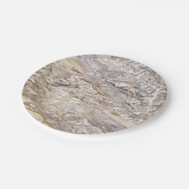 Prato De Papel Padrão de Pedra Natural