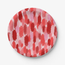 Padrão de pinceladas de Abstrato Rosa Vermelho