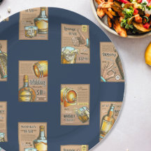 Padrão de Poster de Bar de de Vintage Clássico