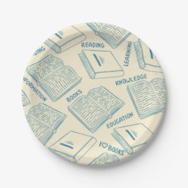 Prato De Papel Padrão do livro