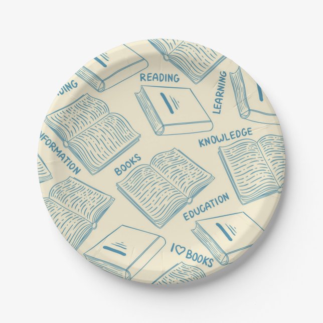 Prato De Papel Padrão do livro (Frente)