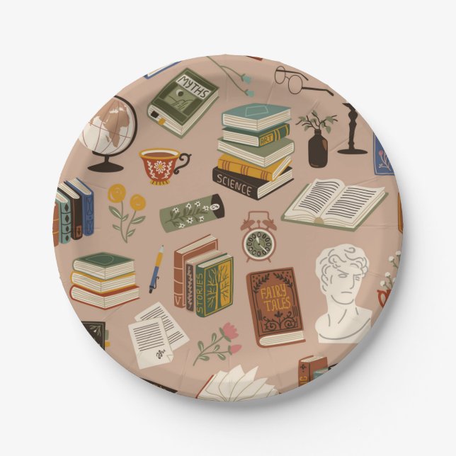 Prato De Papel Padrão do livro (Frente)