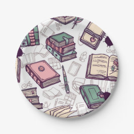 Prato De Papel Padrão do livro