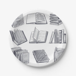 Prato De Papel Padrão do livro