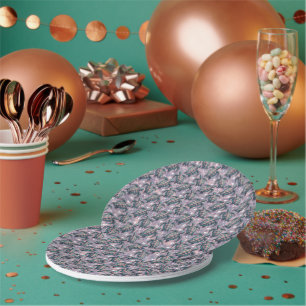 Prato De Papel Padrão do Oceano de Tartaruga Marítima