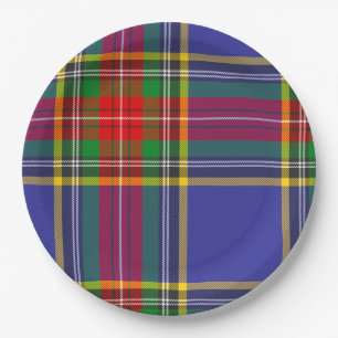 Prato De Papel Padrão Escocês da Xadrez MacBeth Tartan