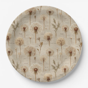Prato De Papel Padrão Floral Botânico Vintage (10)