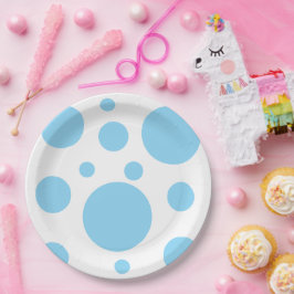 Prato De Papel Padrão moderno do Bolinhas