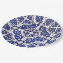 Padrão Rustic Vintage - Azulejos Portugueses - Azu
