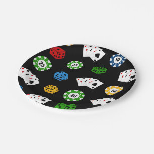 Prato De Papel Padrões de jogos de casino
